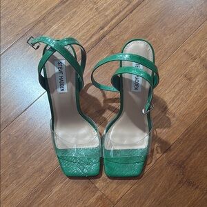 Steve Madden Green Strappy Sandals